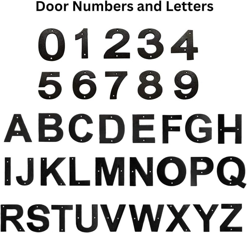 Pristine House Letters for Outside - 5 Inch Black House Letter C - Image 5